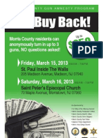 Gun Buy Back!: Morris County Residents Can Anonymously Turn in Up To 3 Guns, NO Questions Asked!