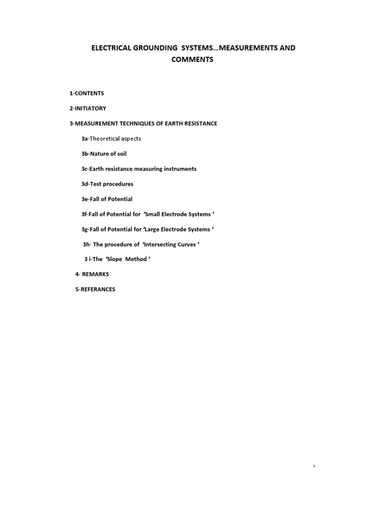 Earth Resistance Measurement Techniques | PDF | Electrical Resistivity ...