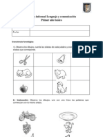 Prueba Informal Lenguaje y Comunicación