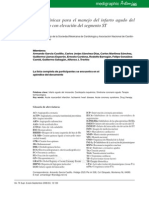 Guias Clinicas para El Manejo Del Infarto Agudo Del Miocardio Con Elevacion Del Segmento ST !!!!!!!!