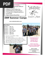Download 2009 Summer Camp Flyer by Betsy Lundell SN12889805 doc pdf