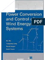 Power Conversion and Control of Wind Energy Systems
