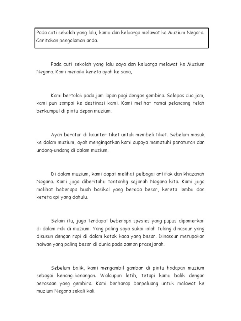 Melawat Ke Muzium Pdf