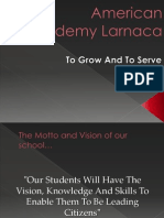 American Academy Larnaca Comenius 2013 Croatia Mission, vision, values