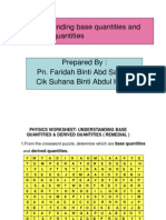 1.2 Understanding Base Quantities and Derived Quantities