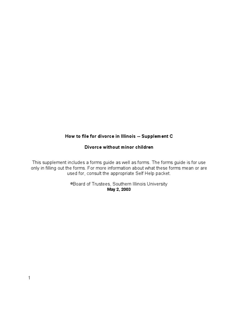 Cook County Divorce Forms PDF Virginia Circuit Court Divorce