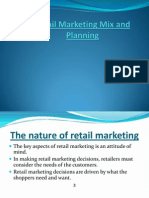 Retail Marketing Mix and Planning