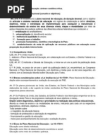 Aula 11 Plano Nacional de Educacao Sintese e Analise Critica