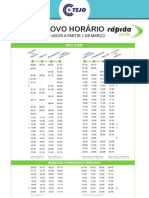 March 1 2013 -New Timetable - RodoTejo Bus Rapida Verde Lisboa Campo Grande/ Obidos/ Caldas da Rainha