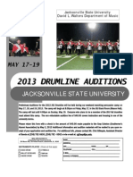 Drumline Audition 2013a