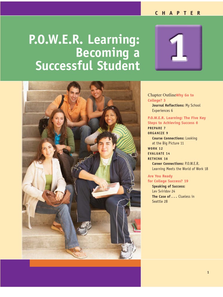 P.O.W.E.R. Learning for College Success | PDF | Goal | Motivation