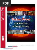 Download Fusion Power - A 10 Year Plan to Energy Security - White Paper 2013 by The American Security Project SN128948532 doc pdf