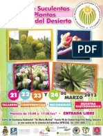 Poster Festival de Suculentas y Otras Plantas Del Desierto 2013