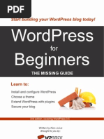 WordPress For Beginners, The Missing Guide