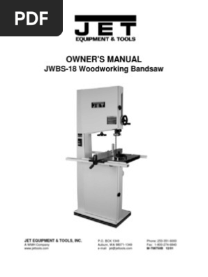 JWBS 18 Manual