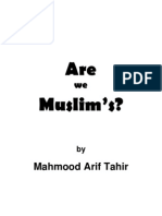 Are We Muslims