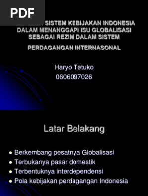 Power Point Perdagangan Internasional Pdf