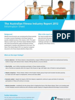 Fitness Australia - The Australian Fitness Industry Report 2012 (Information Sheet)