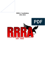 RRRA Constitution 2012-13 Official Document