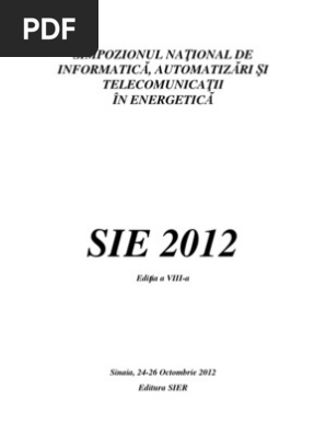 Simpozionul Naţional de Informatică, Automatizări Şi