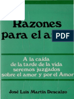 Razones para El Amor - Martin Descalzo Jose Luis