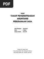 Tahap Pengikhtisaran Akuntansi Perusahaan Jasa1