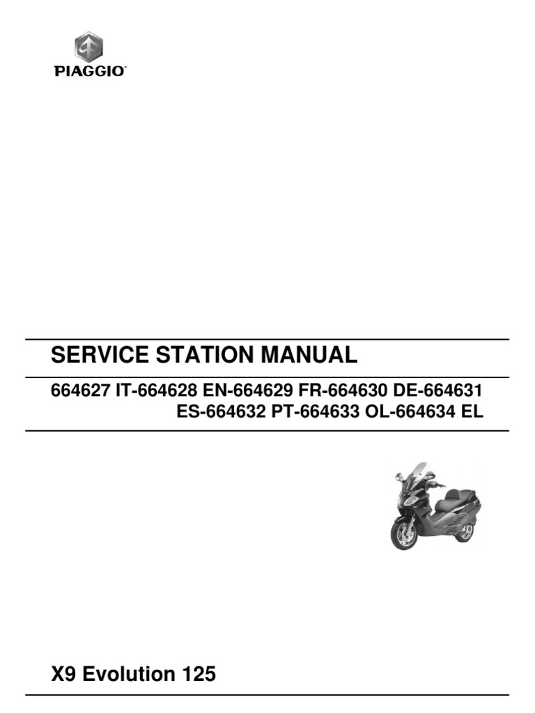 piaggio x9 owner's manual | tire | headphones