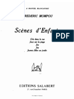 Mompou Scenes D'enfants