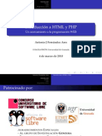 Introduccion HTML y PHP - Presentacion
