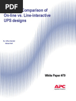 Technical Comparison of On-Line vs. Line-Interactive UPS Designs