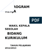 Program Kerja Wk. Kurikulum 2012-2013