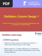 Distillation Column Design