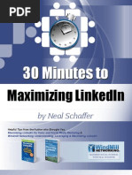 30 Minutes To Maximizing LinkedIn PDF