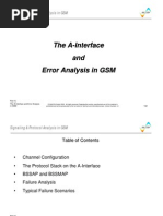The A-Interface and Error Analysis in GSM