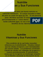 Las Vitaminas Nutrilite y Sus Funciones