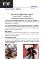 Damen Shiprepair Rotterdam installs Becker Twisted Fins for 7 Hamburg Süd vessels