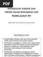 Download Pendekatan Kaedah Dan Teknik Dalam Pengajaran Dan Pembelajaran Psv by Aisya Kamar SN129072876 doc pdf