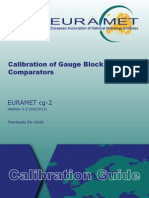 EURAMET Cg-2 V 2.0 Calibration of Gauge Block Comparators