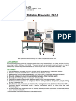 No. 292 Rotorless Rheometer, RLR-3: Toyo Seiki Seisaku-Sho, LTD