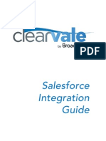 Sales Force Integration Guide