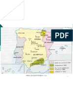 Mapa de España Hacia 14700