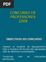 CONCURSO DE PROFESSORES - 2009