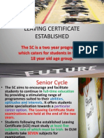 Leaving Certificate Established