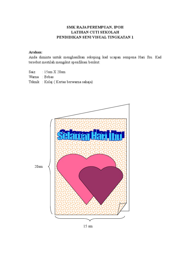 Kad Ucapan Sempena Hari Ibu Pdf