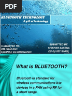 Bluetooth Technology: A Gift of Technology