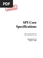 SPI Core Specifications: Author: Richard Herveille