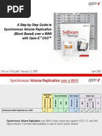 Open-E DSS Synchronous Volume Replication Over a WAN April 2009