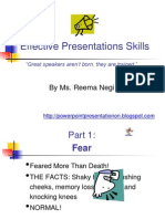 Effective Presentations Skills: by Ms. Reema Negi