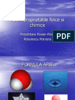 Apa Proprietatile Fizice Si Chimice