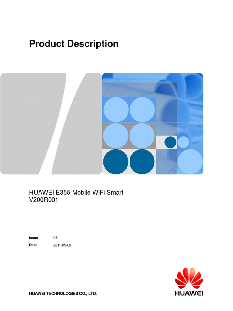 Product Description Huawei E355 Mobile Wifi Smart V200R001 PDF